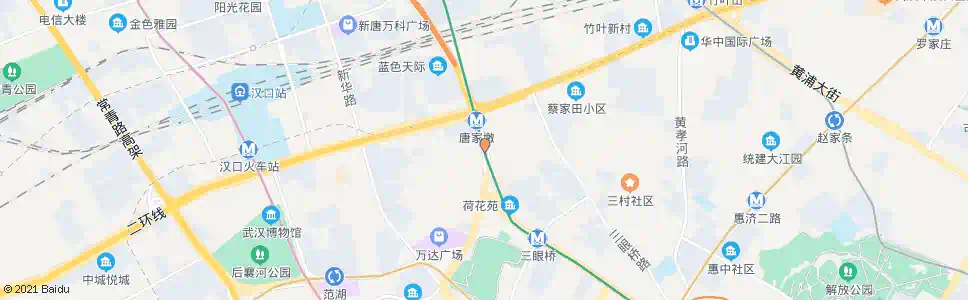 武汉唐家墩路唐蔡路_公交站地图_武汉公交_妙搜公交查询2025