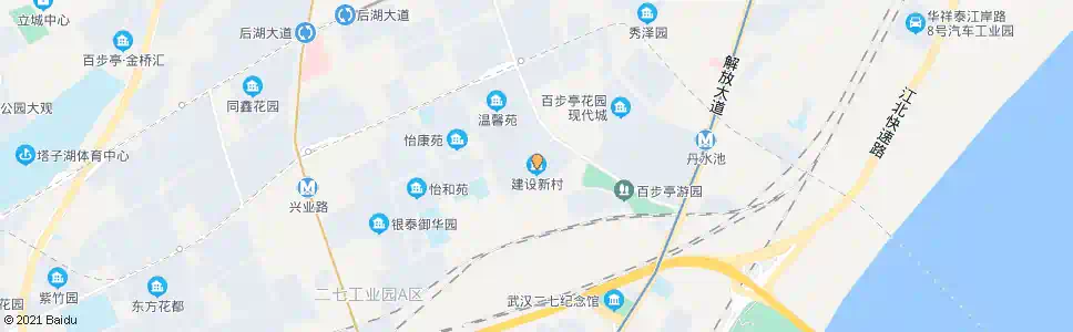 武汉安居西路建设新村路_公交站地图_武汉公交_妙搜公交查询2025