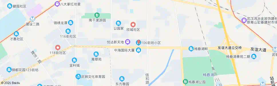 武汉恩施街106街坊_公交站地图_武汉公交_妙搜公交查询2025