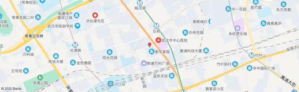 武汉红旗渠路新华家园_公交站地图_武汉公交_妙搜公交查询2025