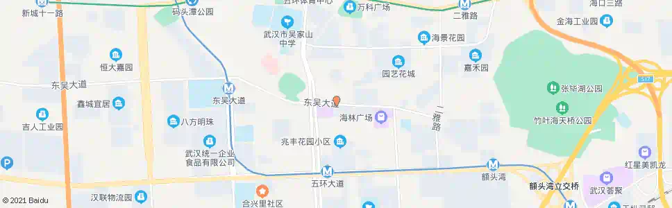 武汉东吴大道四明路_公交站地图_武汉公交_妙搜公交查询2025