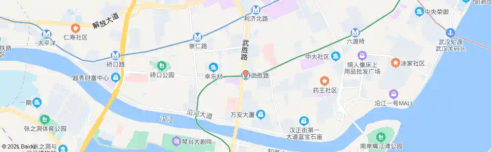 武汉中山大道武胜路_公交站地图_武汉公交_妙搜公交查询2025