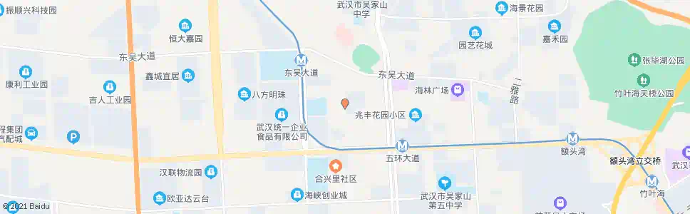 武汉六顺路田园街_公交站地图_武汉公交_妙搜公交查询2025