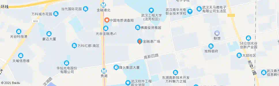 武汉金融港四路大舒村_公交站地图_武汉公交_妙搜公交查询2025