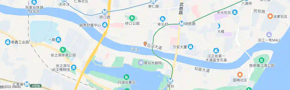 武汉金嘴街沿河大道_公交站地图_武汉公交_妙搜公交查询2025