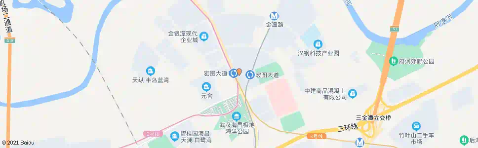 武汉宏图路地铁宏图大道站_公交站地图_武汉公交_妙搜公交查询2025
