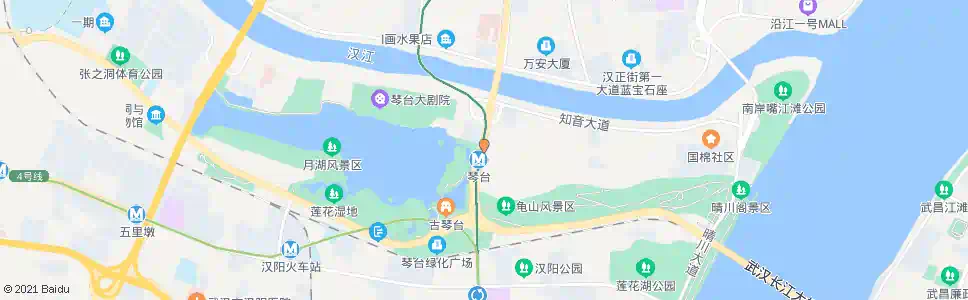 武汉鹦鹉大道地铁琴台站_公交站地图_武汉公交_妙搜公交查询2025