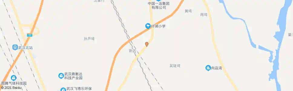 武汉新十公路李王湾_公交站地图_武汉公交_妙搜公交查询2025