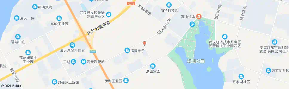 武汉珠山湖大道创业路_公交站地图_武汉公交_妙搜公交查询2025