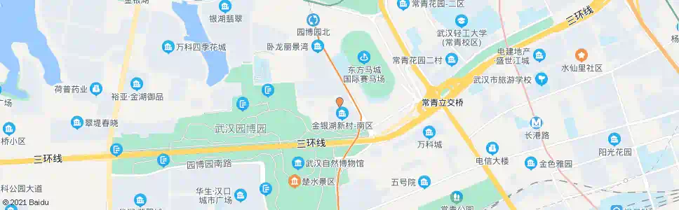 武汉金银湖路金银湖南二路(新)_公交站地图_武汉公交_妙搜公交查询2025