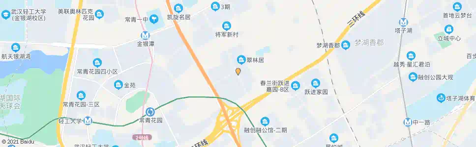 武汉将军一路银杏街_公交站地图_武汉公交_妙搜公交查询2025