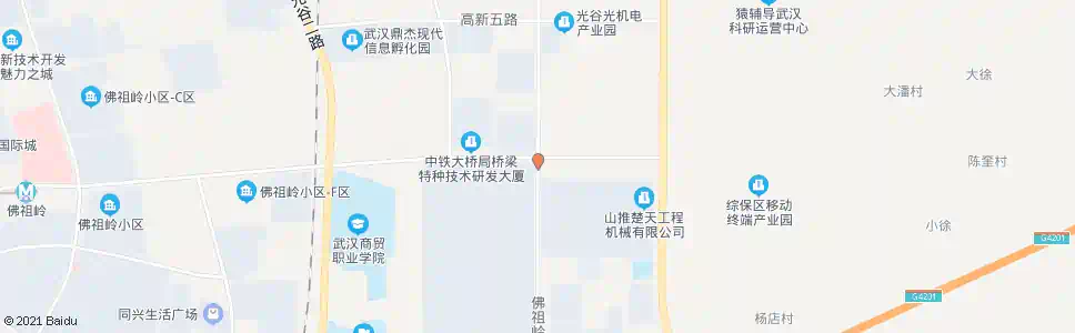 武汉佛祖岭三路高新六路_公交站地图_武汉公交_妙搜公交查询2025