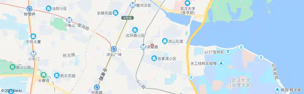 武汉洪山路省直医院_公交站地图_武汉公交_妙搜公交查询2025