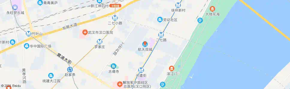 武汉东立街航天双城_公交站地图_武汉公交_妙搜公交查询2025