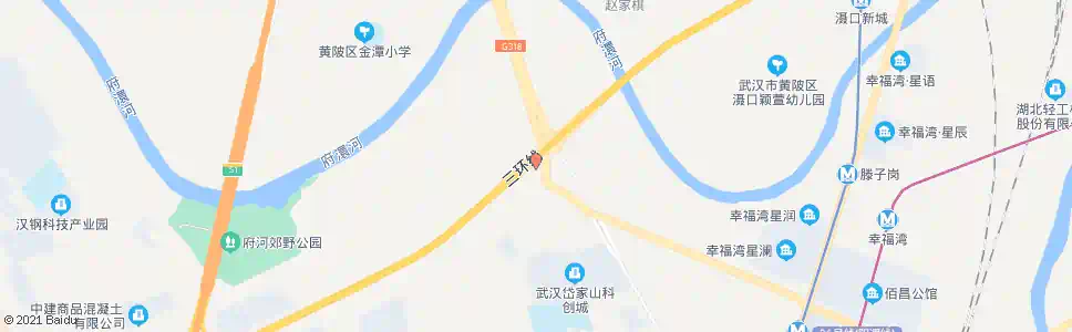 武汉汉黄路岱山村_公交站地图_武汉公交_妙搜公交查询2025