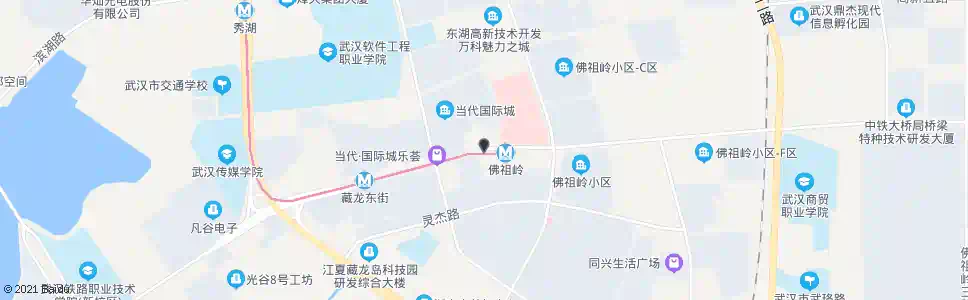 武汉高新六路佛祖岭_公交站地图_武汉公交_妙搜公交查询2025