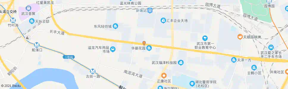 武汉长丰大道长丰八队_公交站地图_武汉公交_妙搜公交查询2025
