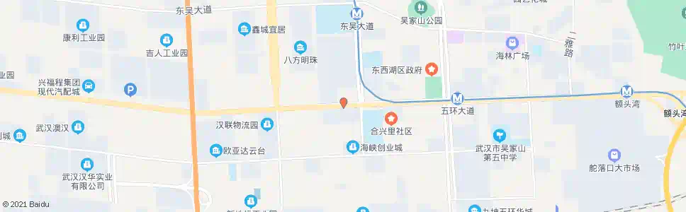武汉东西湖大道东风路_公交站地图_武汉公交_妙搜公交查询2025