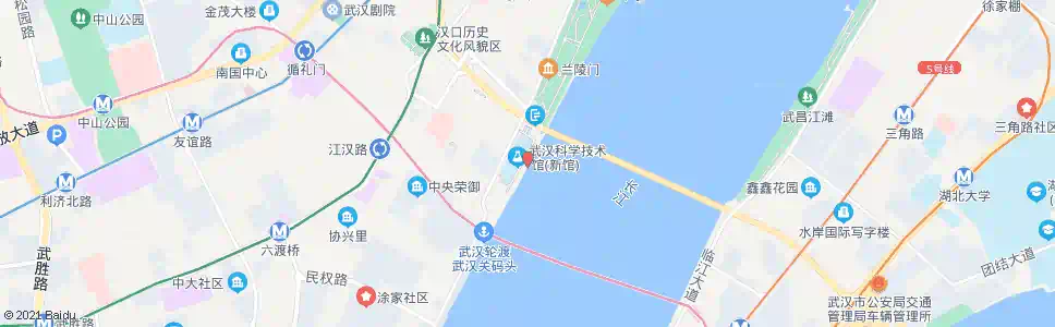 武汉沿江大道武汉港_公交站地图_武汉公交_妙搜公交查询2025