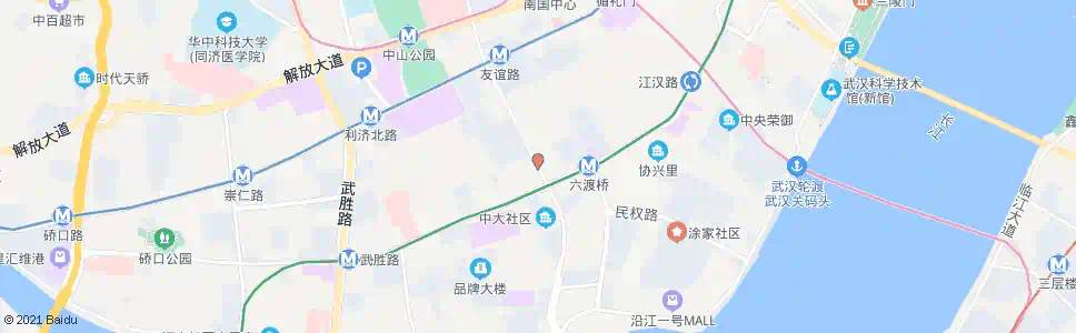 武汉友谊路中山大道口_公交站地图_武汉公交_妙搜公交查询2025
