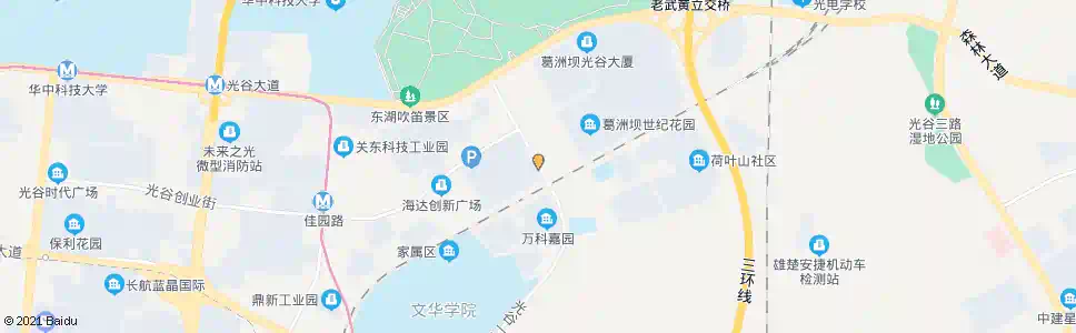 武汉光谷一路创业街_公交站地图_武汉公交_妙搜公交查询2025
