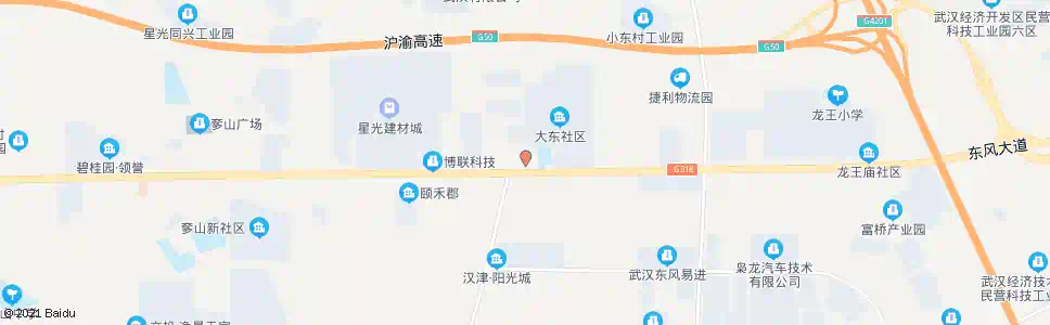 武汉大东村_公交站地图_武汉公交_妙搜公交查询2025