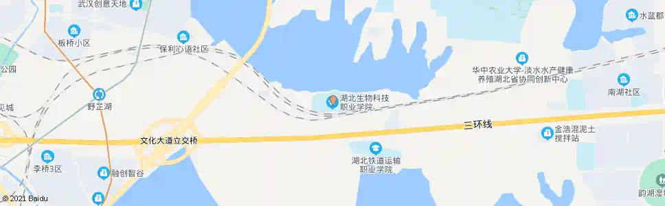 武汉湖北生物科技职业学院_公交站地图_武汉公交_妙搜公交查询2025