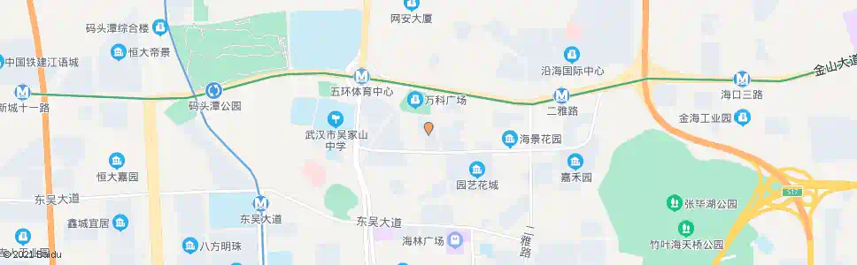 武汉吴中街荷花园_公交站地图_武汉公交_妙搜公交查询2025