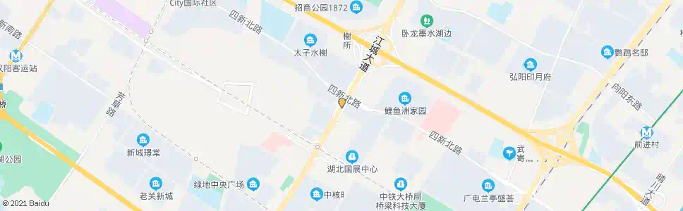 武汉江城大道四新北路_公交站地图_武汉公交_妙搜公交查询2025