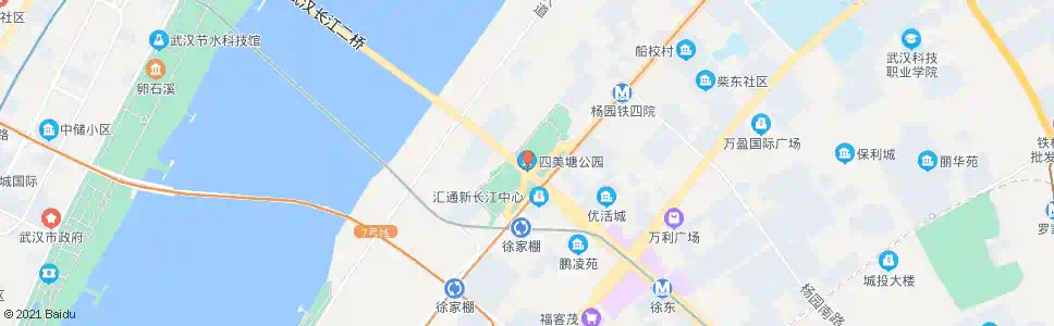 武汉和平大道四美塘_公交站地图_武汉公交_妙搜公交查询2025