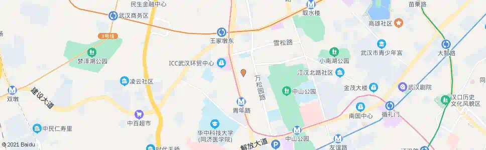 武汉万松园路万松园横路_公交站地图_武汉公交_妙搜公交查询2025