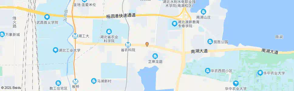 武汉南湖大道张吴湾_公交站地图_武汉公交_妙搜公交查询2025