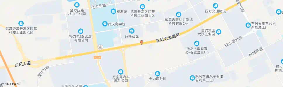 武汉东风大道薛峰_公交站地图_武汉公交_妙搜公交查询2025