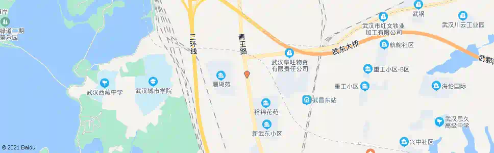 武汉青王路张家铺_公交站地图_武汉公交_妙搜公交查询2025