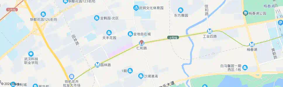 武汉北洋桥路仁和路_公交站地图_武汉公交_妙搜公交查询2025