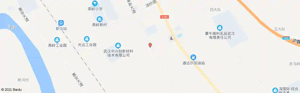 武汉革新大道南六支沟_公交站地图_武汉公交_妙搜公交查询2025