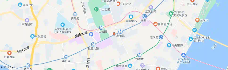 武汉京汉大道友谊路_公交站地图_武汉公交_妙搜公交查询2025