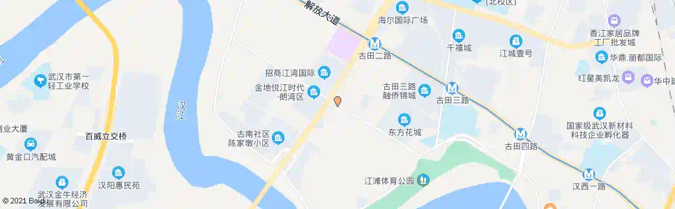 武汉古田路生活村_公交站地图_武汉公交_妙搜公交查询2025
