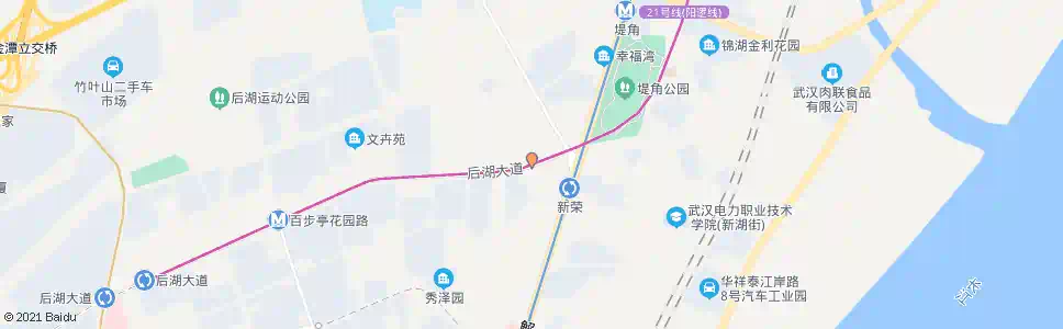 武汉后湖大道新荣村客运站_公交站地图_武汉公交_妙搜公交查询2025