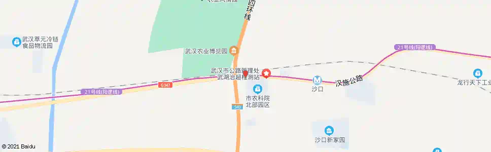 武汉汉施公路农科院_公交站地图_武汉公交_妙搜公交查询2025