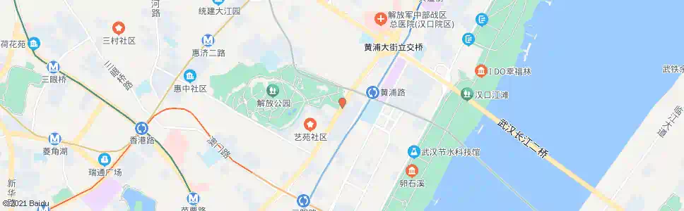 武汉解放大道解放公园_公交站地图_武汉公交_妙搜公交查询2025