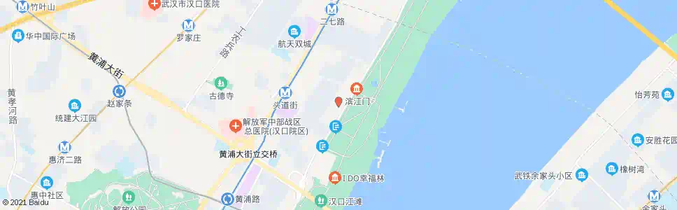 武汉沿江大道滨江苑_公交站地图_武汉公交_妙搜公交查询2025