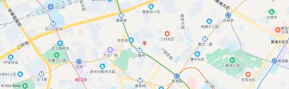 武汉三眼桥北路站_公交站地图_武汉公交_妙搜公交查询2025