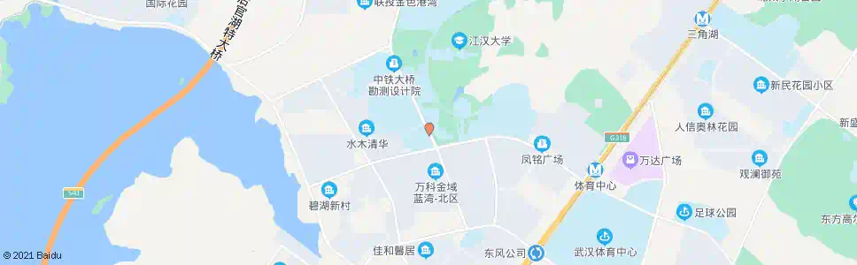 武汉博学路三角湖路_公交站地图_武汉公交_妙搜公交查询2025