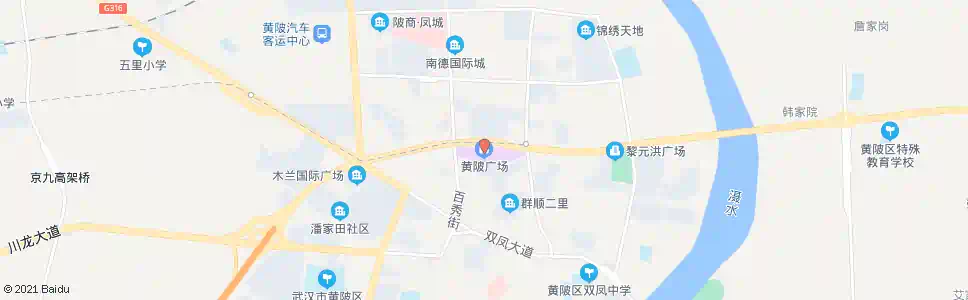 武汉黄陂大道中百广场_公交站地图_武汉公交_妙搜公交查询2025