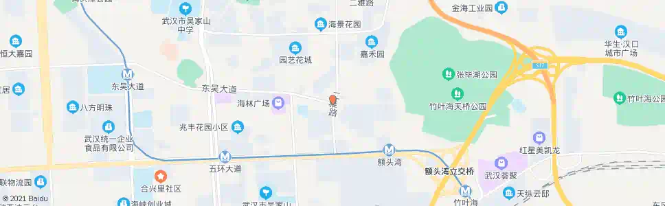 武汉二雅路东吴大道口_公交站地图_武汉公交_妙搜公交查询2025