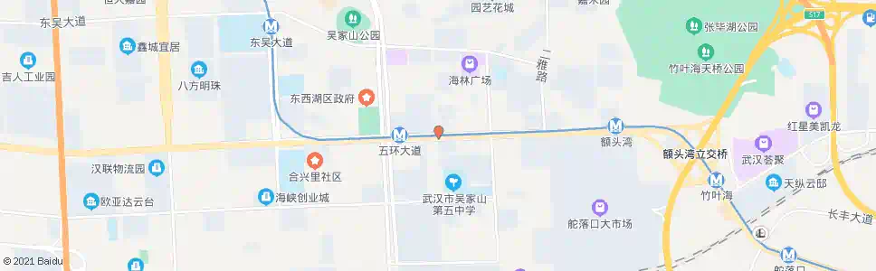 武汉东西湖大道四明路_公交站地图_武汉公交_妙搜公交查询2025
