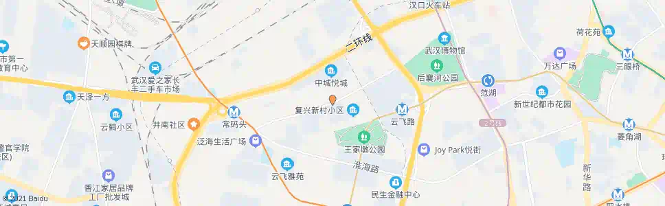 武汉振兴路复兴村小区_公交站地图_武汉公交_妙搜公交查询2025