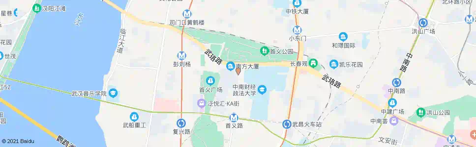 武汉首义路阅马场_公交站地图_武汉公交_妙搜公交查询2025