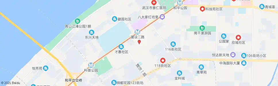 武汉吉林街建设二路口_公交站地图_武汉公交_妙搜公交查询2025